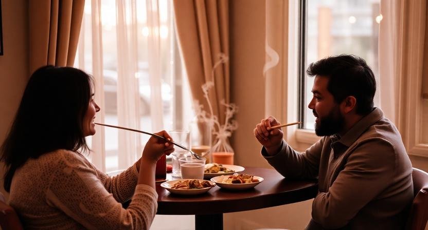 الأكل مع شخص في المنام