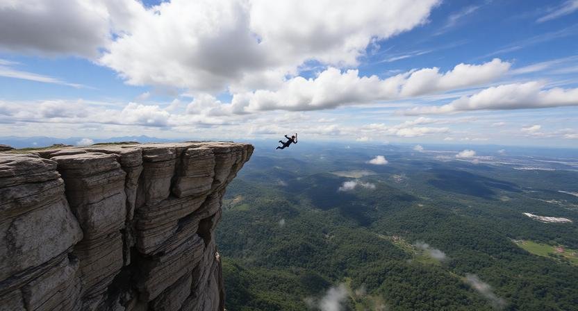 السقوط من مكان مرتفع في المنام