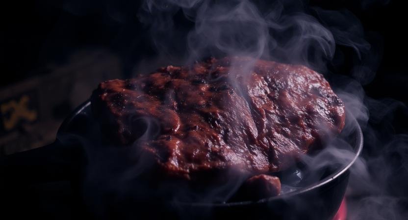 اللحم المطبوخ في المنام