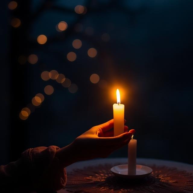 إشعال الشمعة في المنام