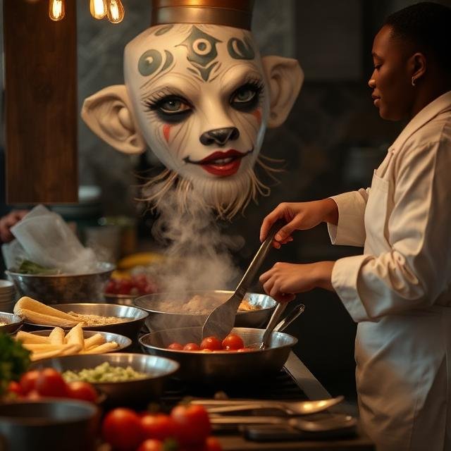 إعداد الطعام في المنام