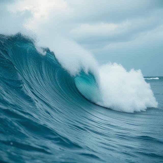 الأمواج العالية في المنام