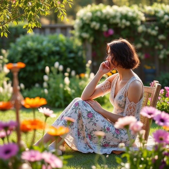 الجلوس في الحديقة في المنام