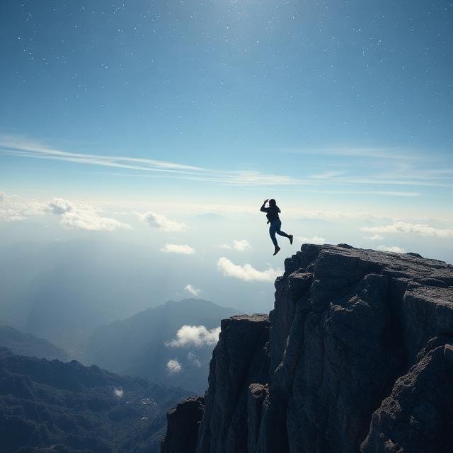 السقوط من مكان مرتفع في المنام