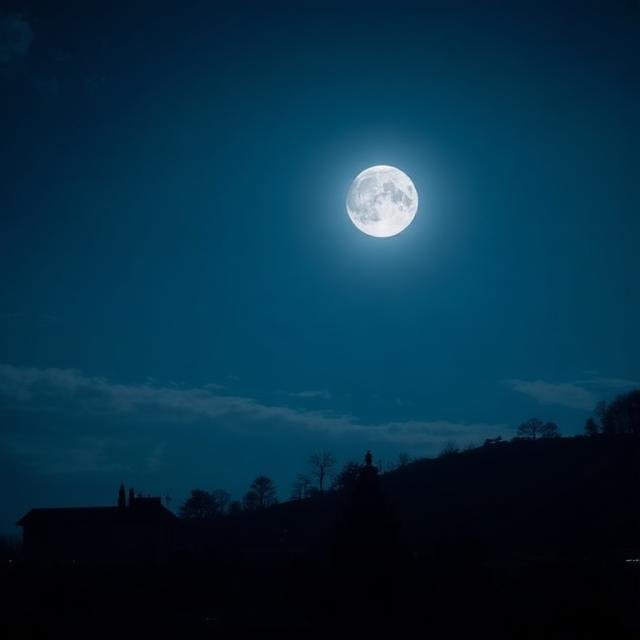 القمر المضيء في المنام