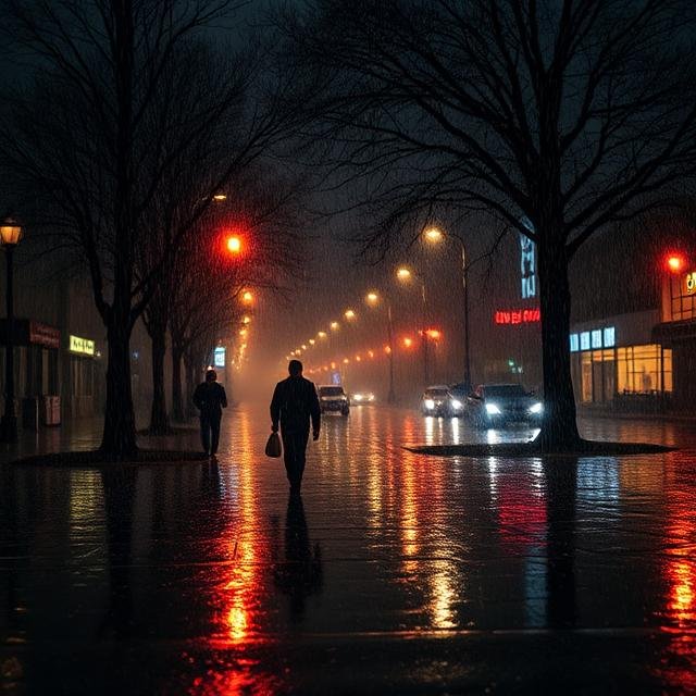 المشي تحت المطر في المنام