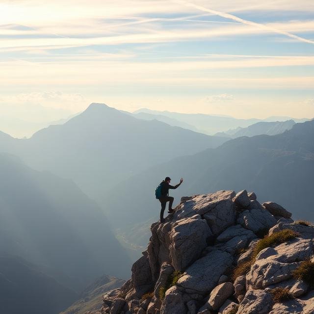 تسلق الجبال في المنام