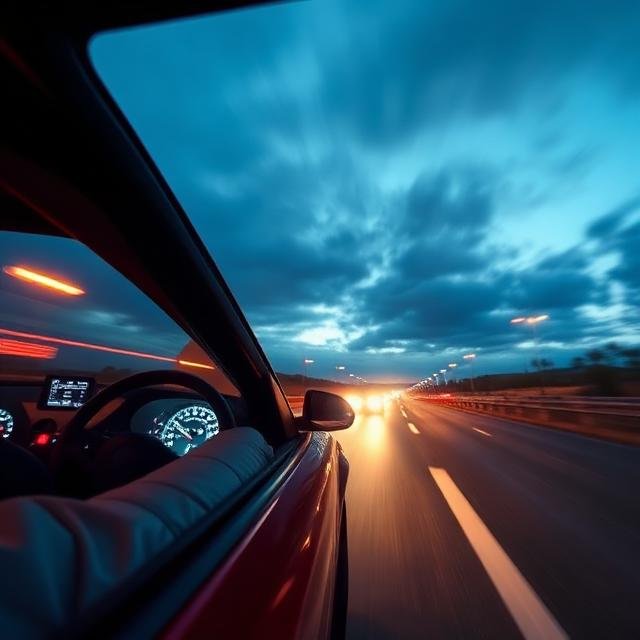 قيادة السيارة بسرعة في المنام