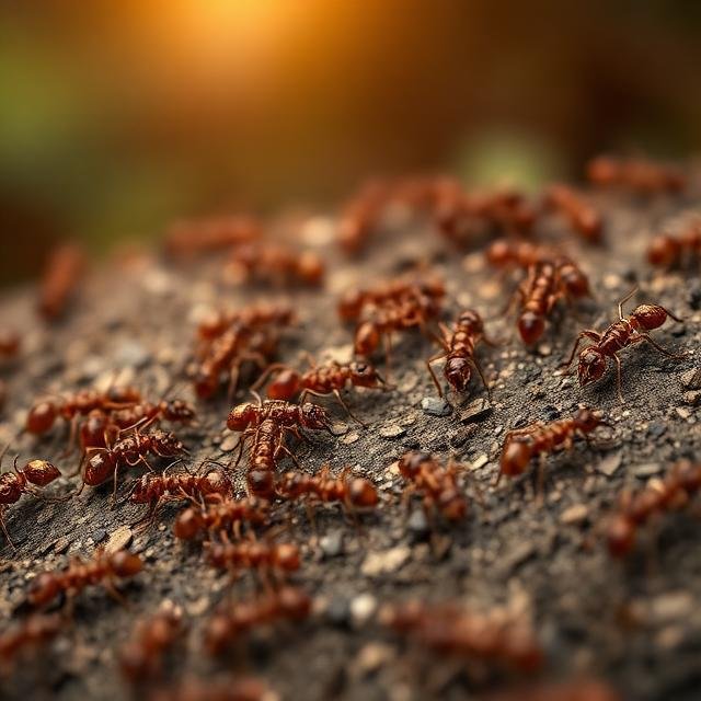 نمل كثير في المنام