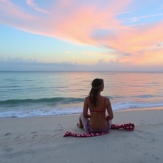 الجلوس على الشاطئ في المنام