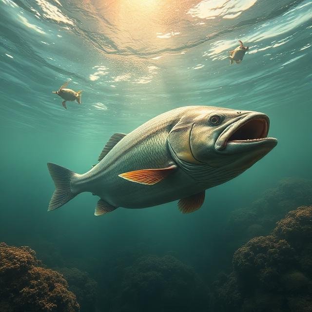 السمك الكبير في المنام