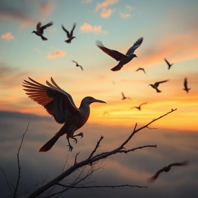 صيد الطيور في المنام