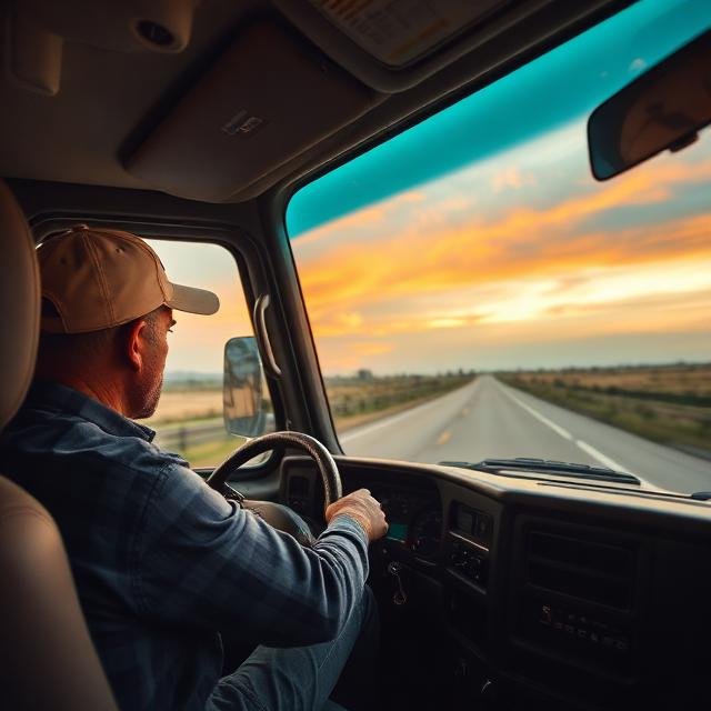 قيادة الشاحنة في المنام