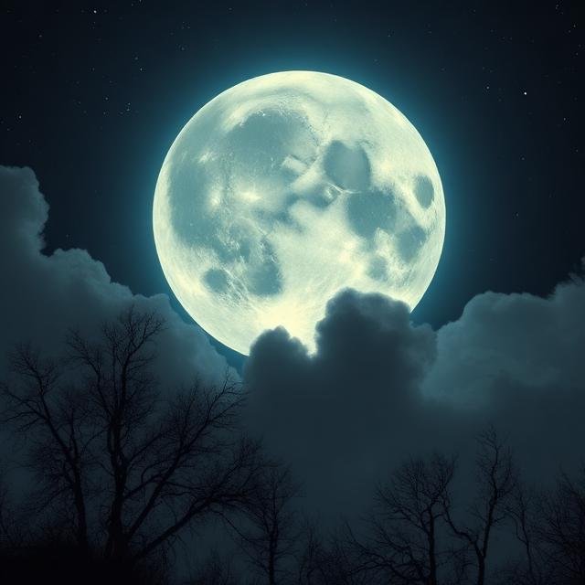 قمر كبير في المنام