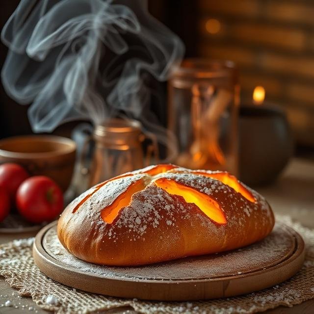 الخبز الساخن في المنام